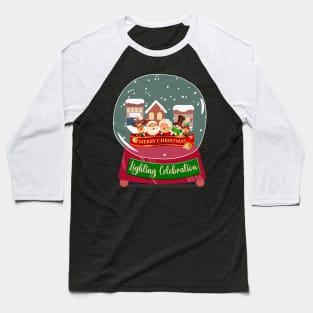 A Merry Christmas Lighting Celebration Baseball T-Shirt